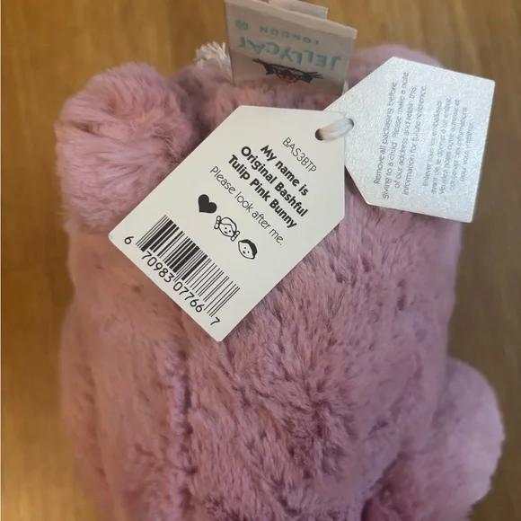 Jellycat Bashful Tulip Pink Bunny โNew with Dust Bag - Picture 5 of 5